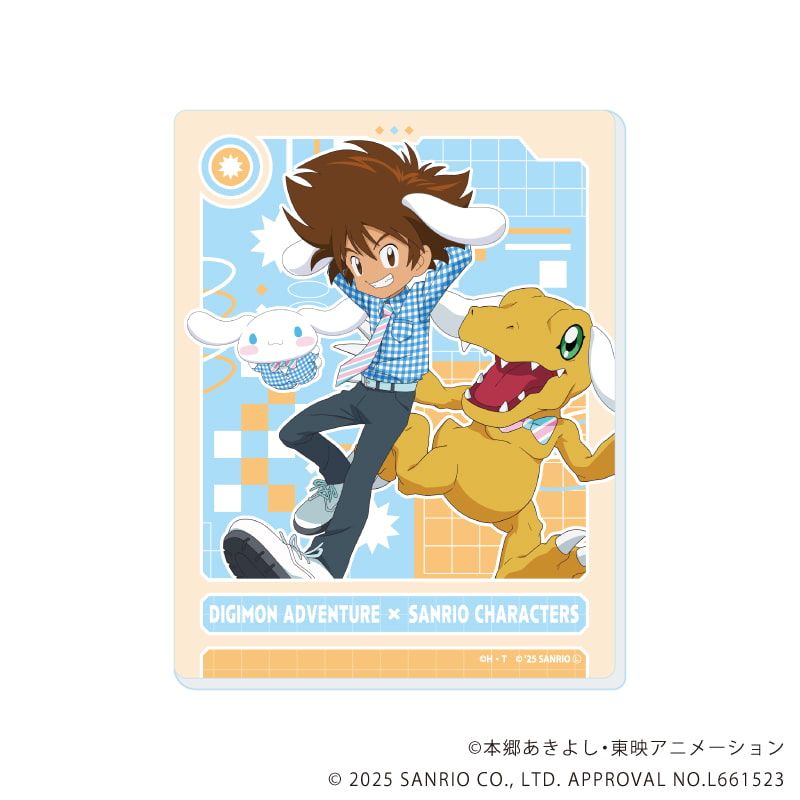 アクリルカード「デジモンアドベンチャー×サンリオキャラクターズ」01/コンプリートセット(全8種)(コラボイラスト)