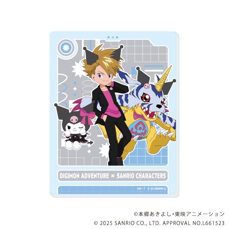 アクリルカード「デジモンアドベンチャー×サンリオキャラクターズ」01/コンプリートセット(全8種)(コラボイラスト)
