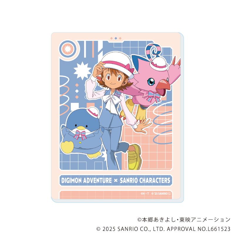 アクリルカード「デジモンアドベンチャー×サンリオキャラクターズ」01/コンプリートセット(全8種)(コラボイラスト)