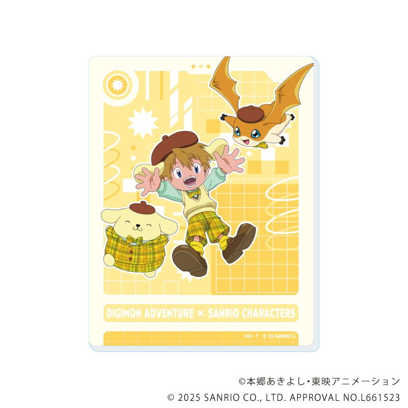 アクリルカード「デジモンアドベンチャー×サンリオキャラクターズ」01/コンプリートセット(全8種)(コラボイラスト)