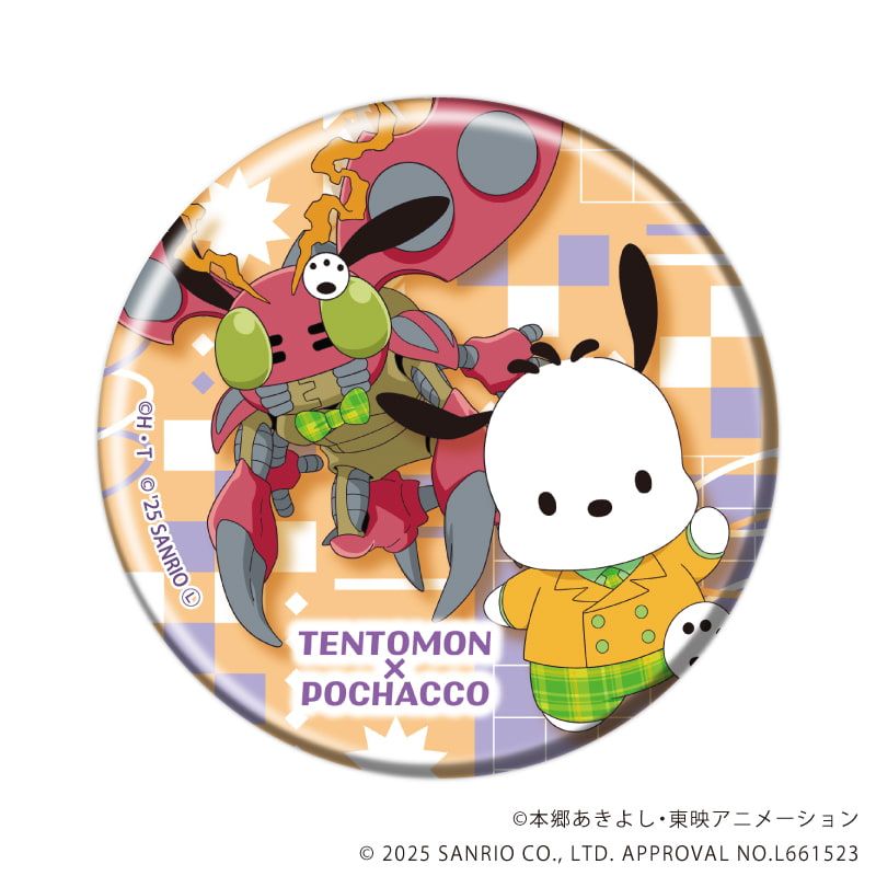 缶バッジ「デジモンアドベンチャー×サンリオキャラクターズ」02/BOX2 コンプリートセット(全8種)(コラボイラスト)