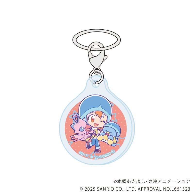 めじるしチャーム「デジモンアドベンチャー×サンリオキャラクターズ」01/ブラインド(8種)(コラボイラスト)