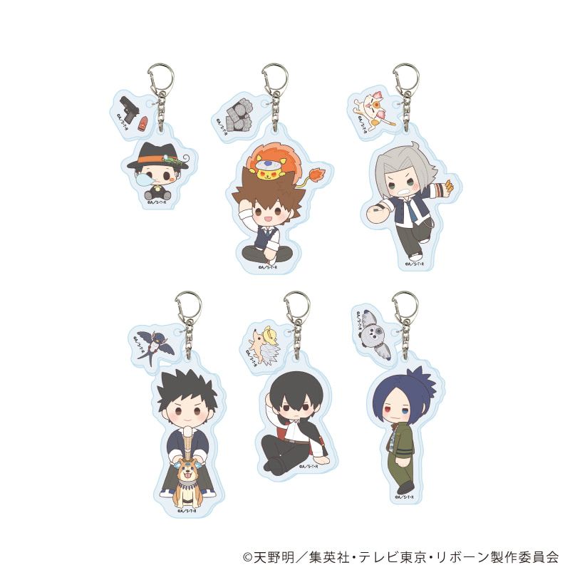 パーツ付きアクリルキーホルダー「家庭教師ヒットマンREBORN!」02/コンプリートセット(全6種)(ぽてぬいアート)