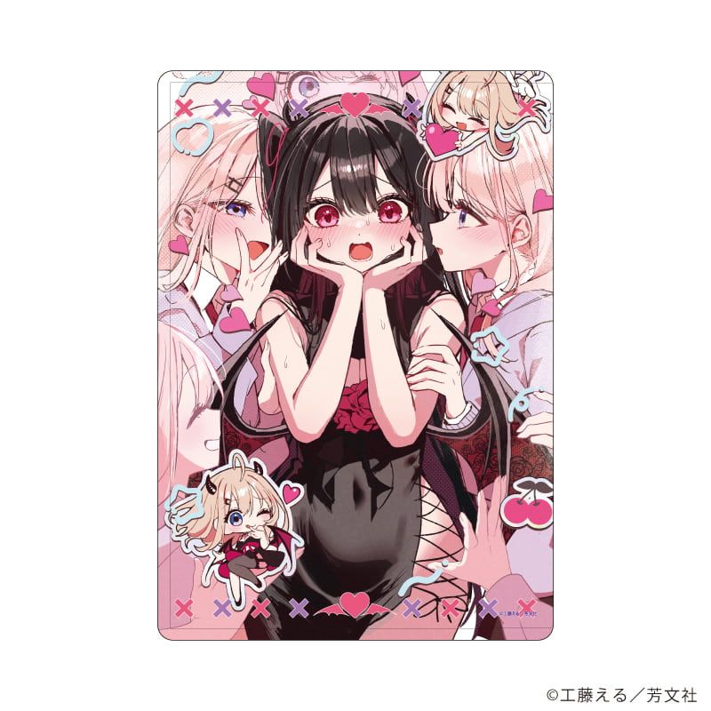 キャラクリアケース「江口さんちの純情サキュバス」01/A(公式イラスト)