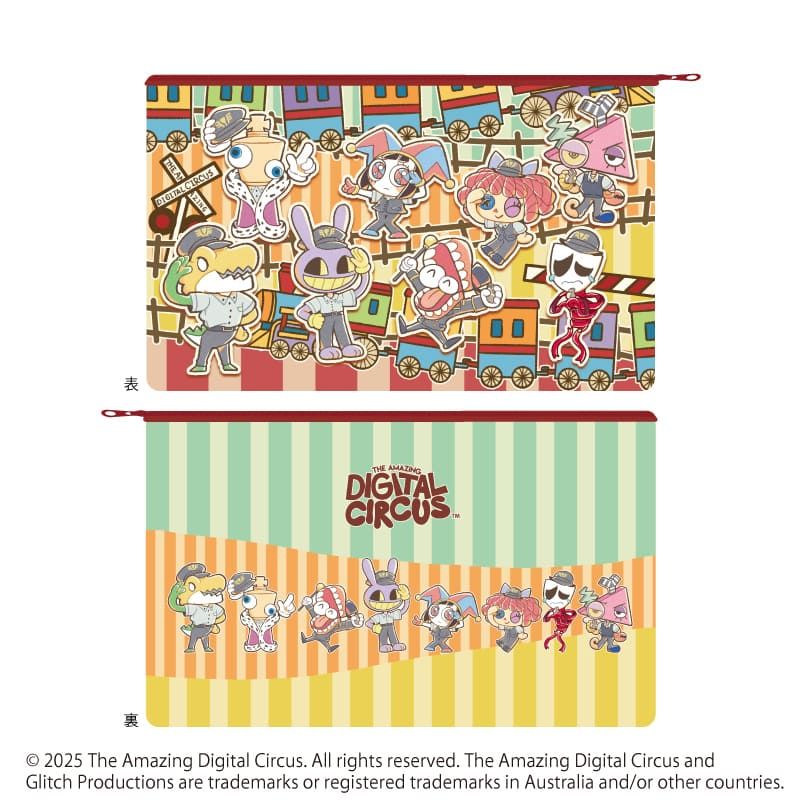 キャラポーチ「アメイジング・デジタル・サーカス」01/駅員ver.(レトロアートイラスト)
