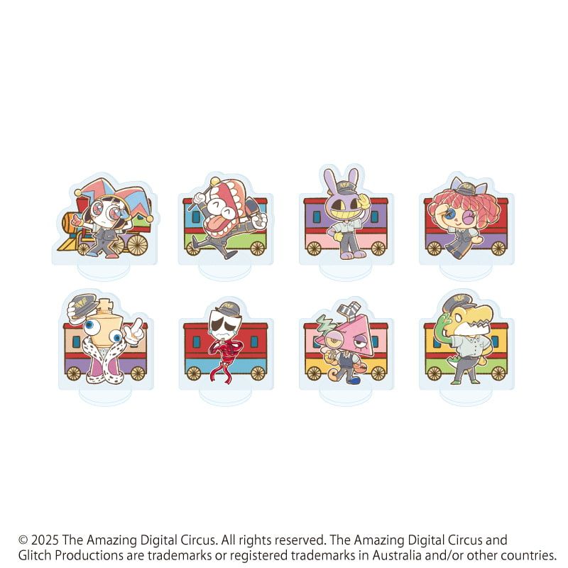 アクリルぷちスタンド「アメイジング・デジタル・サーカス」01/駅員ver. コンプリートセット(全8種)(レトロアートイラスト)