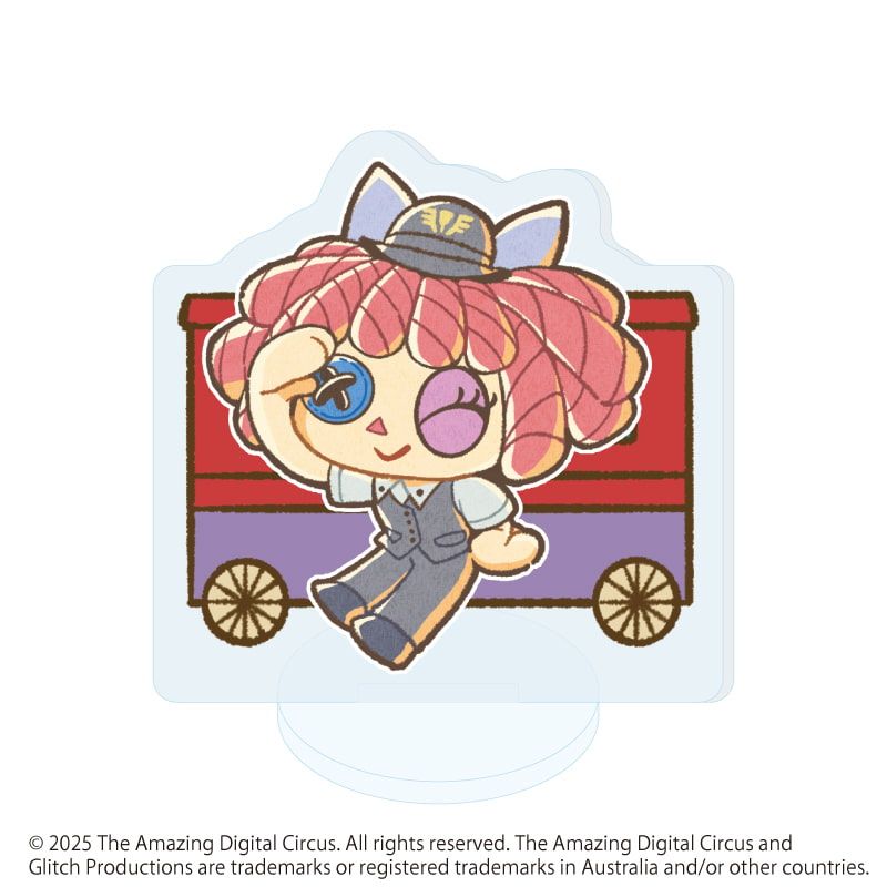 アクリルぷちスタンド「アメイジング・デジタル・サーカス」01/駅員ver. コンプリートセット(全8種)(レトロアートイラスト)