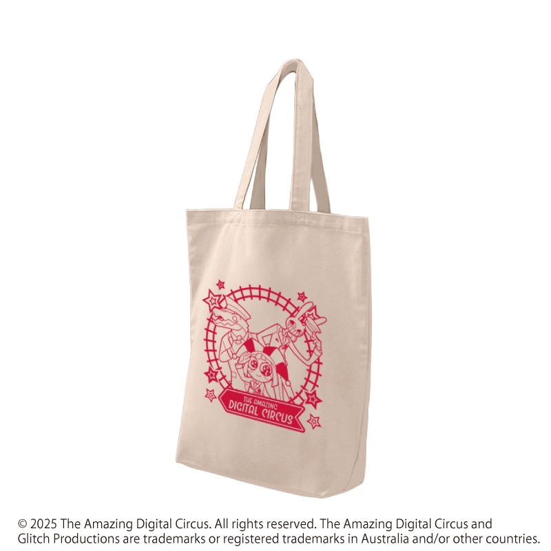 キャラトートバッグ「アメイジング・デジタル・サーカス」01/駅員ver.(描き起こしイラスト)