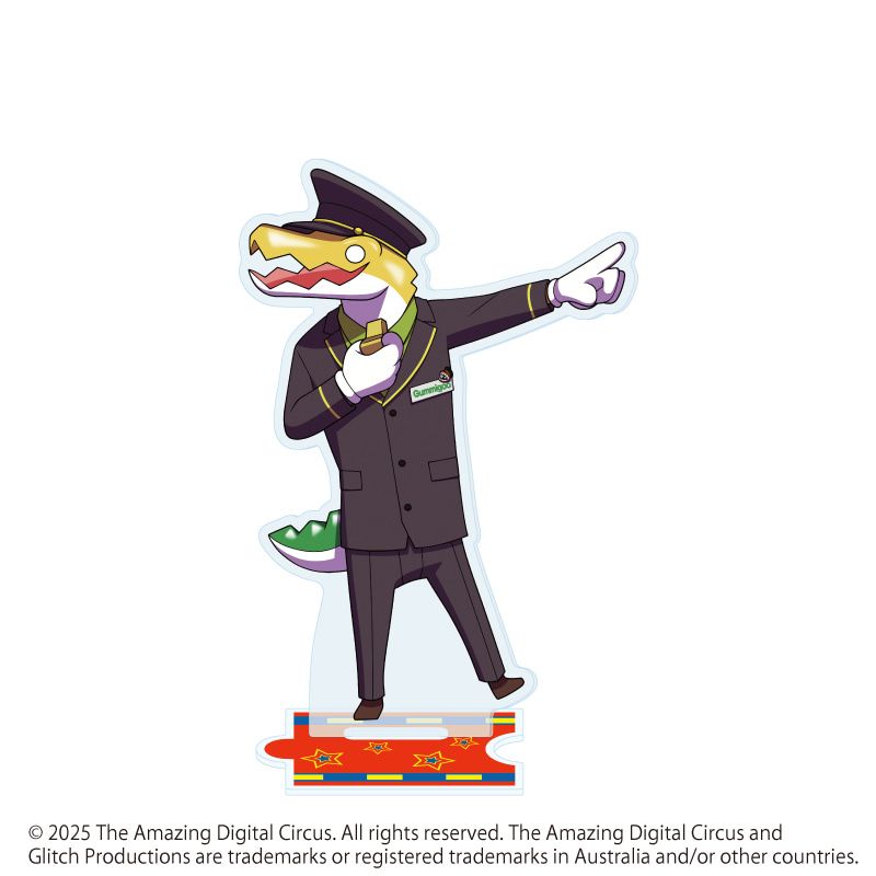 アクリルスタンド「アメイジング・デジタル・サーカス」03/駅員ver. ガンミグー(描き起こしイラスト)