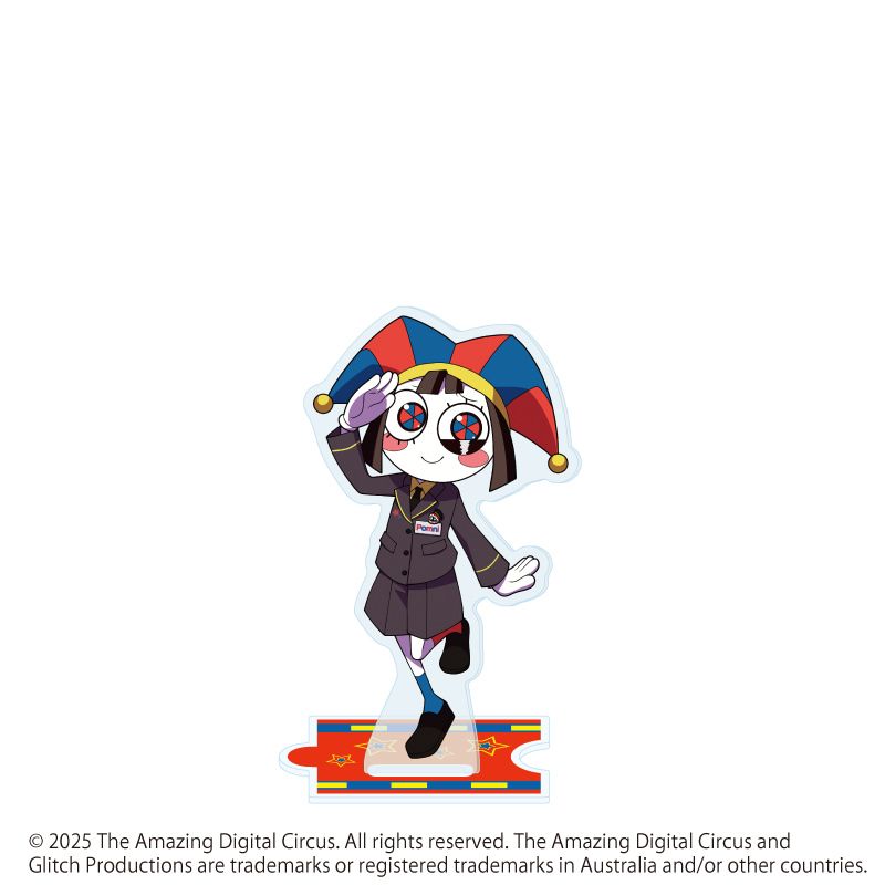 アクリルスタンド「アメイジング・デジタル・サーカス」01/駅員ver. ポムニ(描き起こしイラスト)