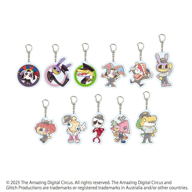 アクリルキーホルダー「アメイジング・デジタル・サーカス」01/駅員ver. コンプリートセット(全11種)(描き起こしイラスト)