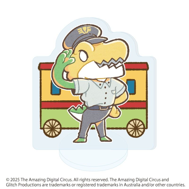 アクリルぷちスタンド「アメイジング・デジタル・サーカス」01/駅員ver. ブラインド(8種)(レトロアートイラスト)