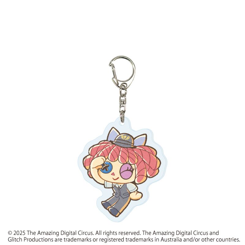 アクリルキーホルダー「アメイジング・デジタル・サーカス」01/駅員ver. ブラインド(11種)(描き起こしイラスト)