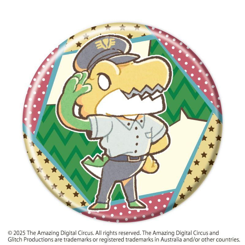 缶バッジ「アメイジング・デジタル・サーカス」01/駅員ver. ブラインド(11種)(描き起こしイラスト)