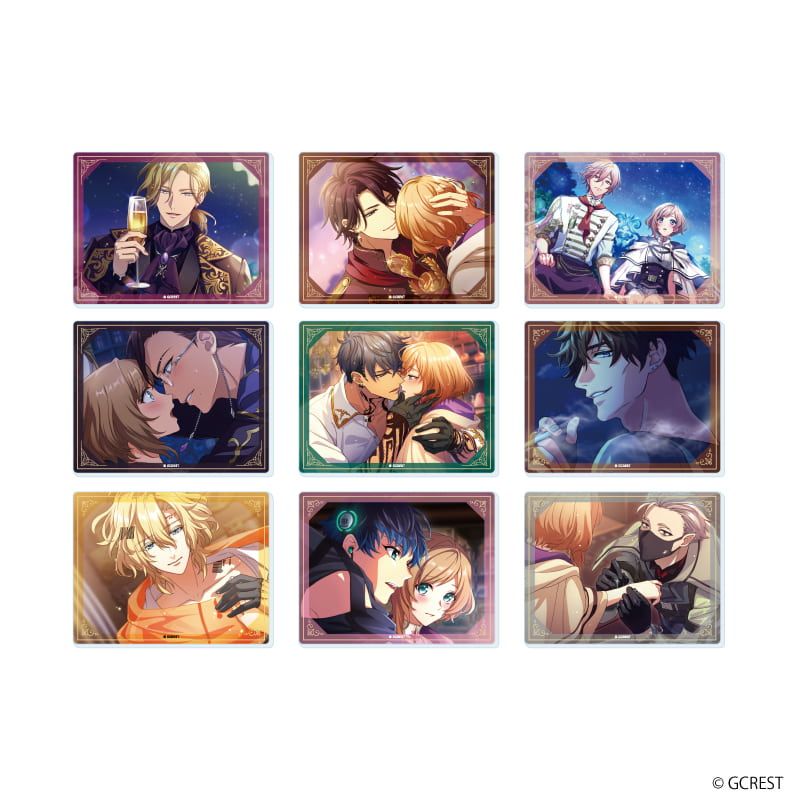 アクリルカード「夢職人と忘れじの黒い妖精」09/ガストロノミー&虹の彼方 ブラインド(9種)(公式イラスト)