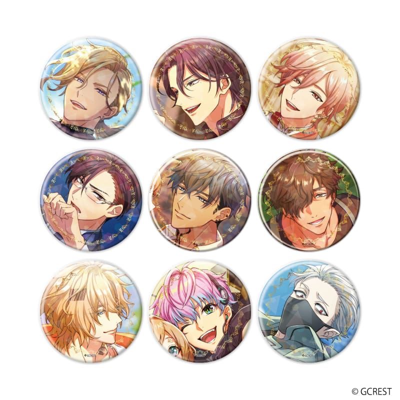 ホログラム缶バッジ(57mm)「夢職人と忘れじの黒い妖精」07/ガストロノミー&虹の彼方 ブラインド(9種)(公式イラスト)