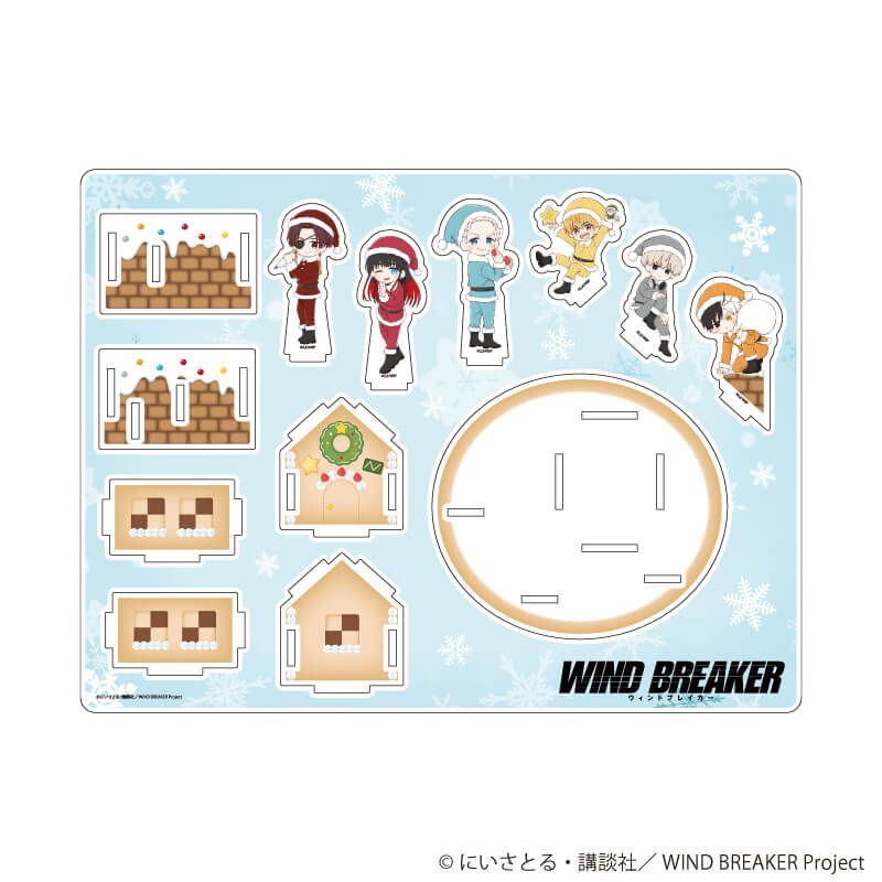 アクリルジオラマ「TVアニメ『WIND BREAKER』」03/クリスマスお菓子ver.(グラフアートイラスト)