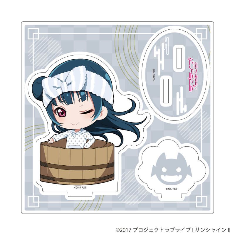 アクリルスタンドプレート「ラブライブ！サンシャイン!!」15/銭湯ver. 津島 善子(ミニキャライラスト)
