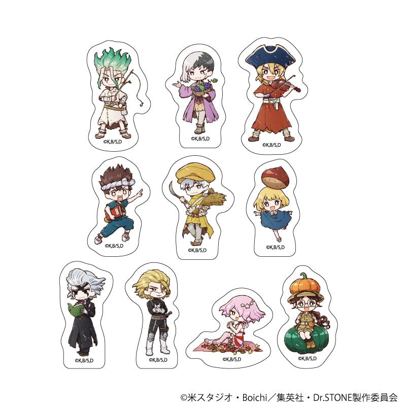フレークシール(10枚セット)「Dr.STONE」01/秋ver.(グラフアートイラスト)