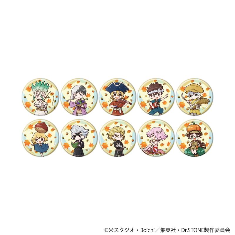缶バッジ「Dr.STONE」33/秋ver. コンプリートセット(全10種)(グラフアートイラスト)