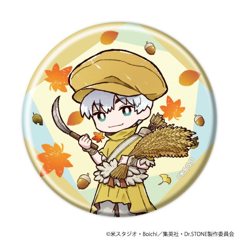 缶バッジ「Dr.STONE」33/秋ver. コンプリートセット(全10種)(グラフアートイラスト)