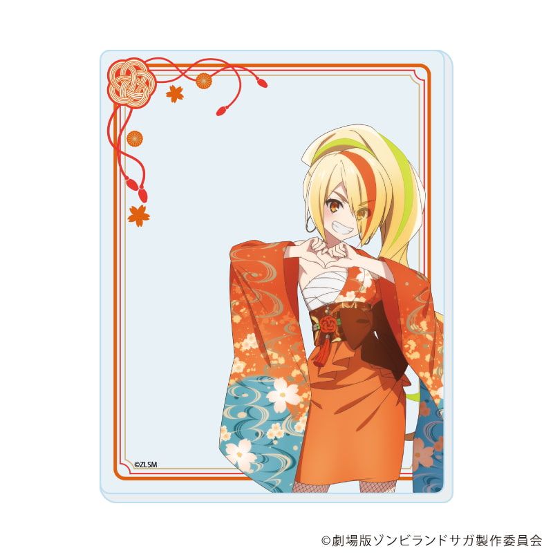 アクリルカード「劇場版『ゾンビランドサガ ゆめぎんがパラダイス』」01/和風ドレスver. コンプリートセット(全7種)(描き下ろしイラスト)