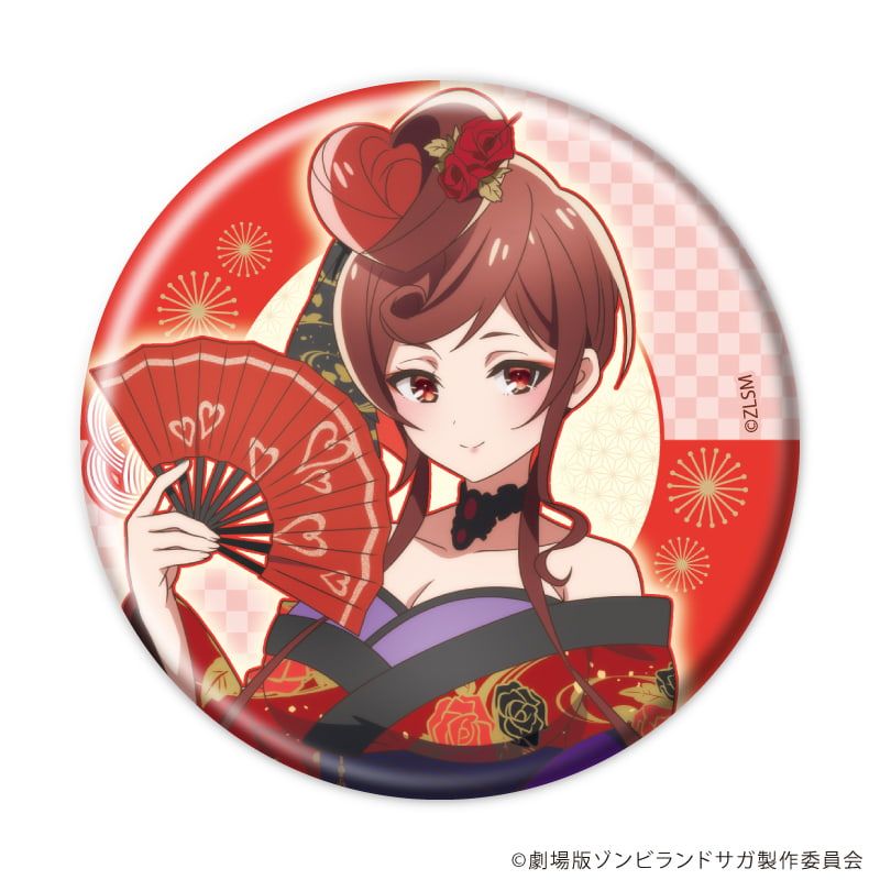 缶バッジ「劇場版『ゾンビランドサガ ゆめぎんがパラダイス』」01/和風ドレスver. コンプリートセット(全7種)(描き下ろしイラスト)