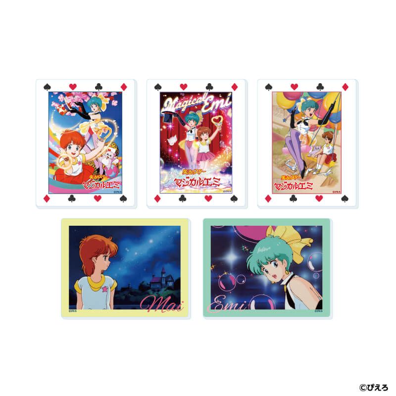アクリルカード「魔法のスターマジカルエミ」01/コンプリートセット(全5種)(公式イラスト)