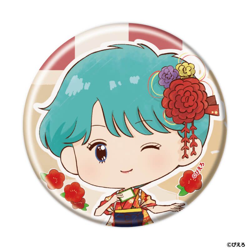 缶バッジ「魔法のスターマジカルエミ」02/ブラインド(5種)(レトロアートイラスト)