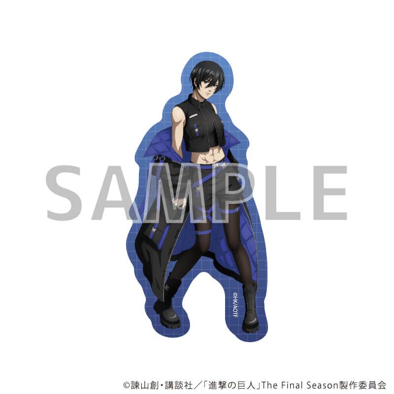 ダイカットステッカー「TVアニメ『進撃の巨人』The Final Season」06/ミカサ・アッカーマン サイバーパンクver.(描き下ろしイラスト)