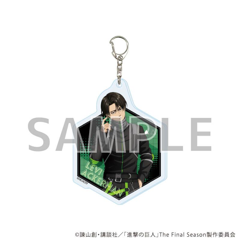 アクリルキーホルダー「TVアニメ『進撃の巨人』The Final Season」04/リヴァイ・アッカーマン サイバーパンクver.(描き下ろしイラスト)