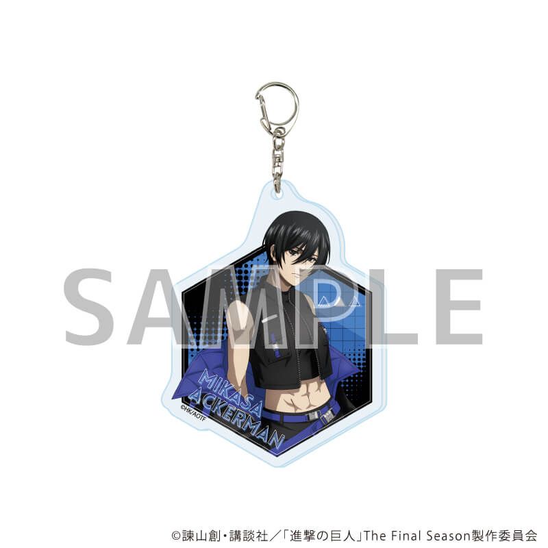 アクリルキーホルダー「TVアニメ『進撃の巨人』The Final Season」03/ミカサ・アッカーマン サイバーパンクver.(描き下ろしイラスト)