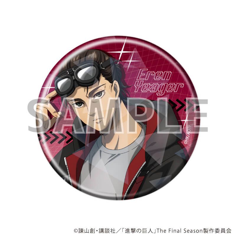 ホログラム缶バッジ(57mm)「TVアニメ『進撃の巨人』The Final Season」01/サイバーパンクver. ブラインド(6種)(描き下ろしイラスト)
