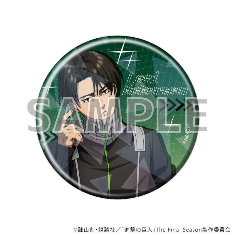 ホログラム缶バッジ(57mm)「TVアニメ『進撃の巨人』The Final Season」01/サイバーパンクver. ブラインド(6種)(描き下ろしイラスト)