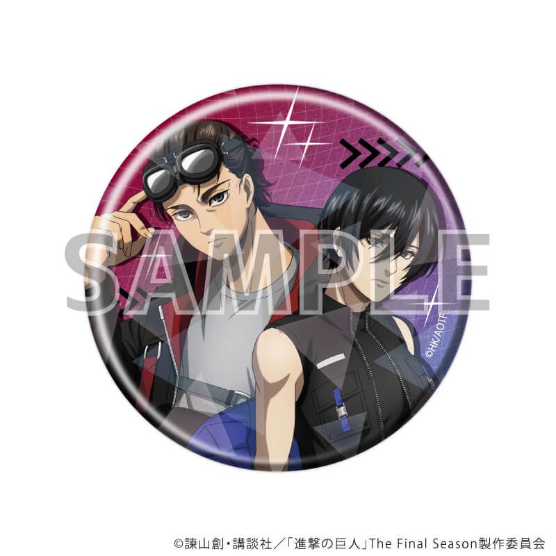 ホログラム缶バッジ(57mm)「TVアニメ『進撃の巨人』The Final Season」01/サイバーパンクver. ブラインド(6種)(描き下ろしイラスト)