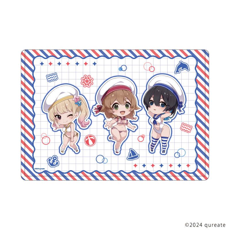 キャラクリアケース「バニーガーデン」01/花奈&凜&美羽香 セーラーver.(描き下ろしイラスト)