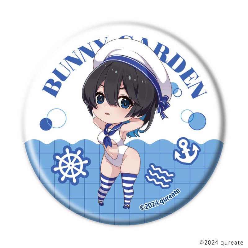 缶バッジ「バニーガーデン」01/セーラーver. コンプリートセット(全6種)(描き下ろしイラスト)