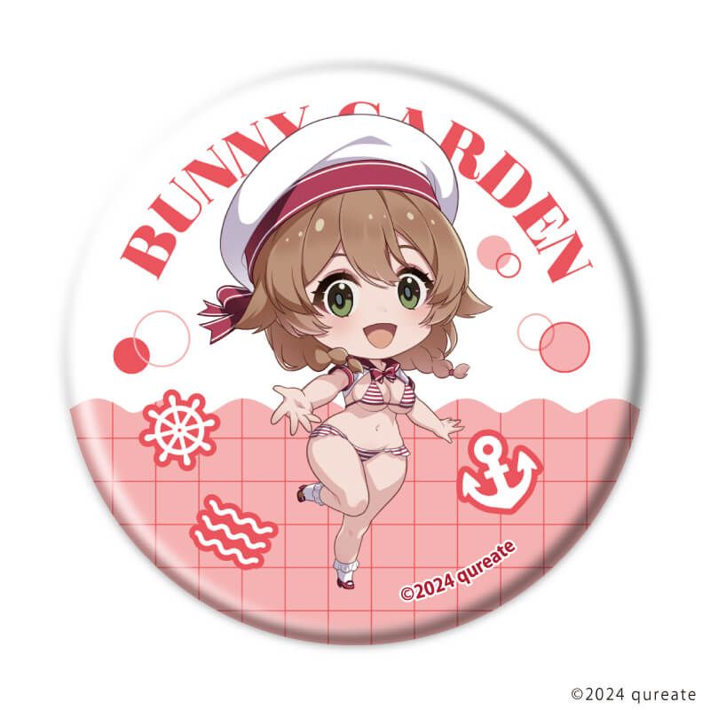 缶バッジ「バニーガーデン」01/セーラーver. ブラインド(6種)(描き下ろしイラスト)