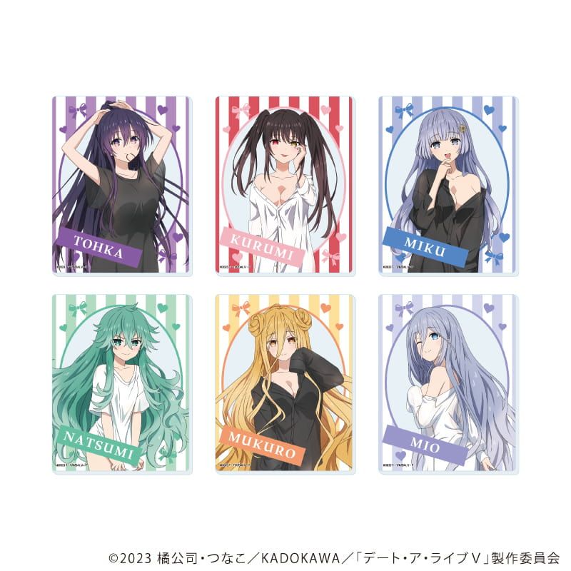 アクリルカード「デート・ア・ライブⅤ」01/コンプリートセット(全6種)(描き下ろしイラスト)