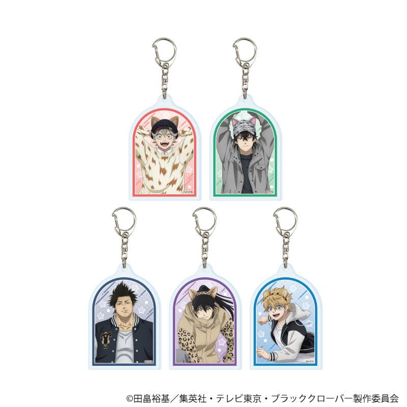 アクリルキーホルダー「ブラッククローバー」05/ケモミミカチューシャver. コンプリートセット(全5種)(描き下ろしイラスト)