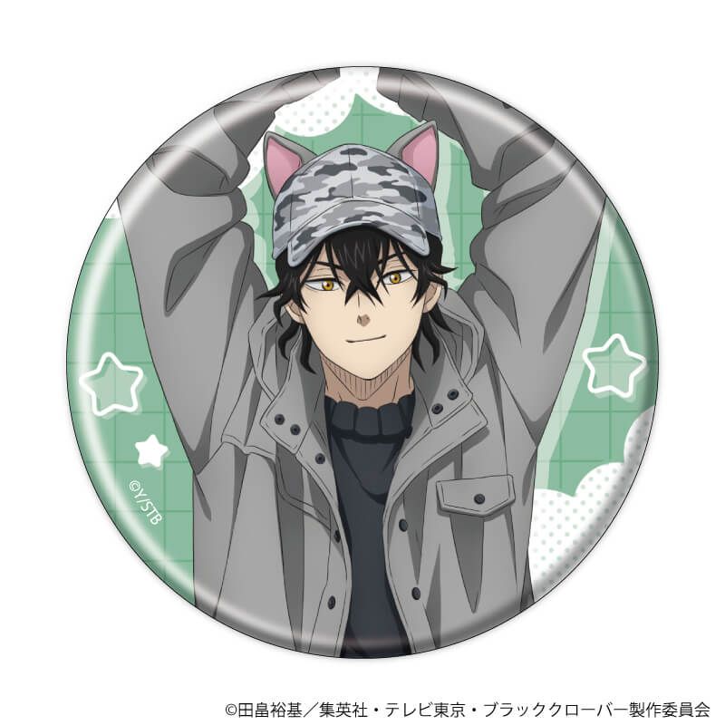 缶バッジ「ブラッククローバー」24/ケモミミカチューシャver. コンプリートセット(全10種)(描き下ろしイラスト)