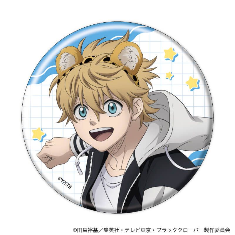 缶バッジ「ブラッククローバー」24/ケモミミカチューシャver. ブラインド(10種)(描き下ろしイラスト)