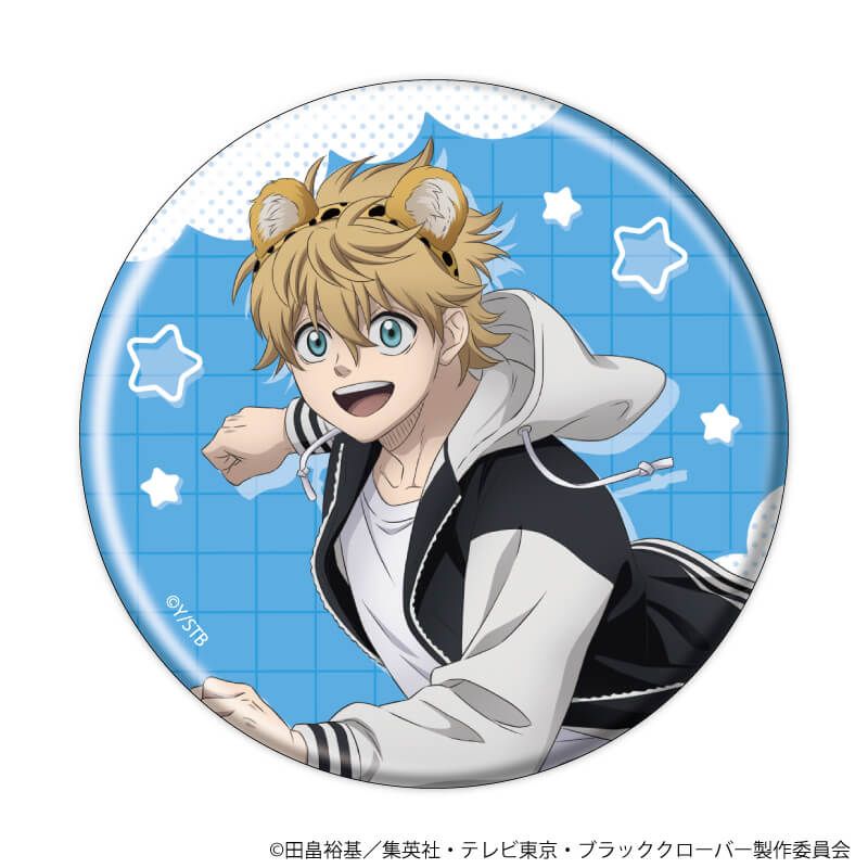 缶バッジ「ブラッククローバー」24/ケモミミカチューシャver. ブラインド(10種)(描き下ろしイラスト)