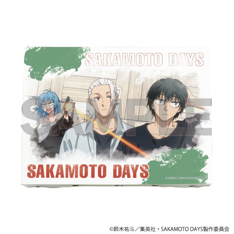 キャンバスボード「SAKAMOTO DAYS」10/坂本太郎&南雲&赤尾リオン(場面写イラスト)