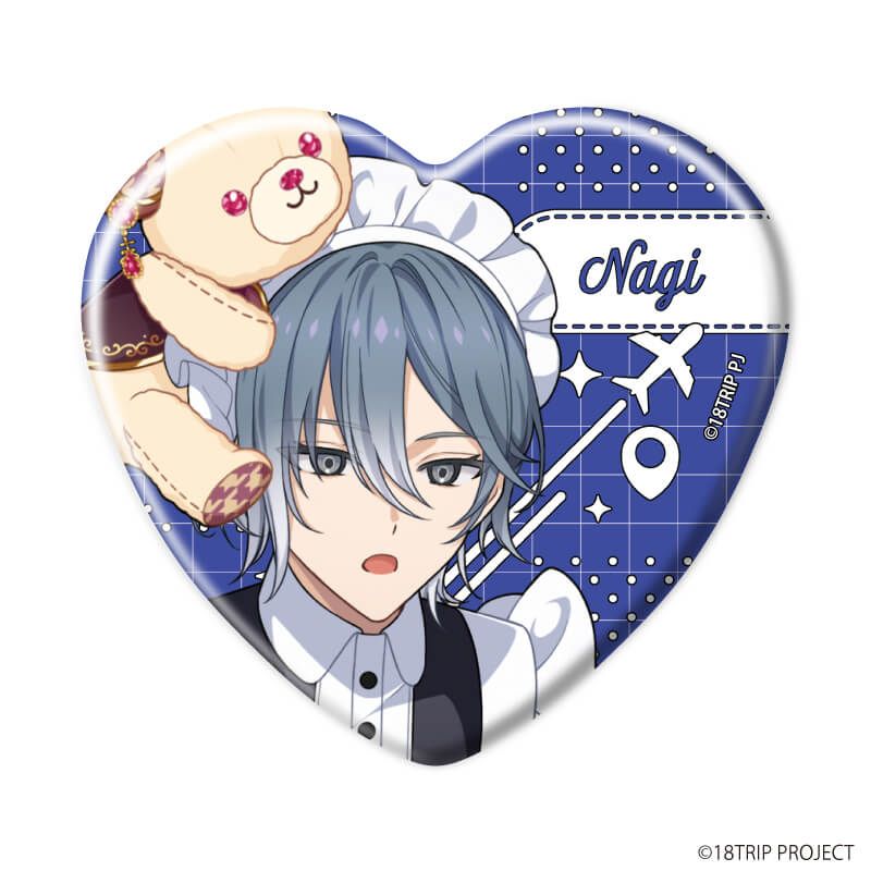 ハート型缶バッジ『18TRIP』02/コンプリートセット(全10種)(公式イラスト)