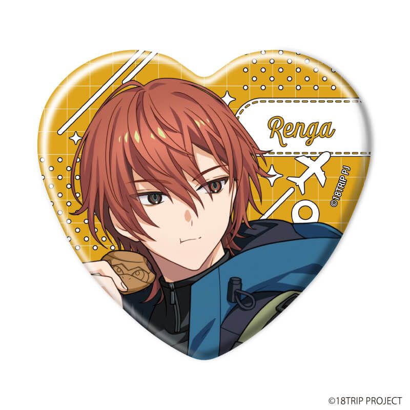 ハート型缶バッジ『18TRIP』01/コンプリートセット(全10種)(公式イラスト)