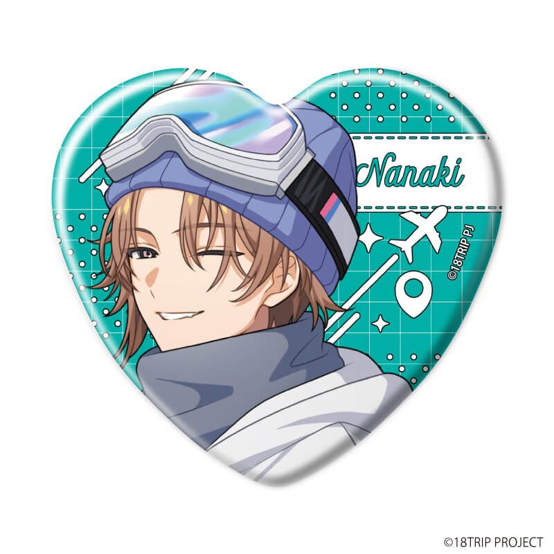 ハート型缶バッジ『18TRIP』01/コンプリートセット(全10種)(公式イラスト)