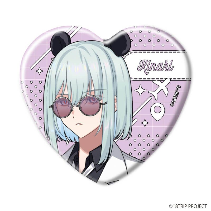 ハート型缶バッジ『18TRIP』02/ブラインド(10種)(公式イラスト)