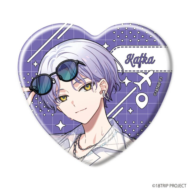 ハート型缶バッジ『18TRIP』01/ブラインド(10種)(公式イラスト)