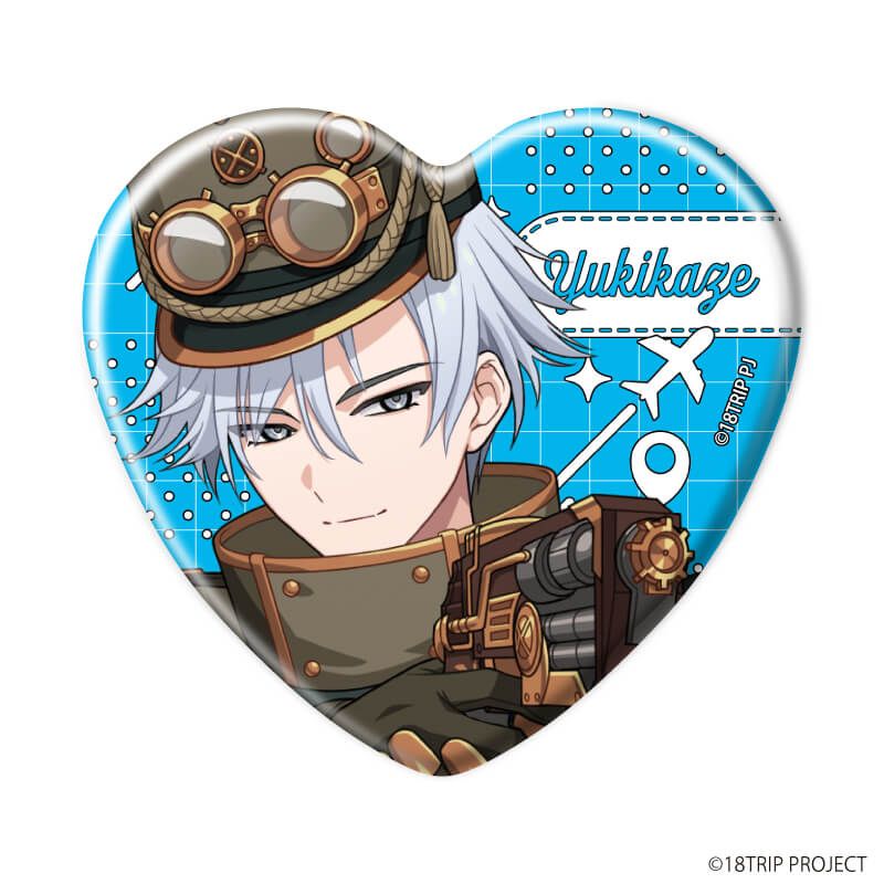 ハート型缶バッジ『18TRIP』01/ブラインド(10種)(公式イラスト)